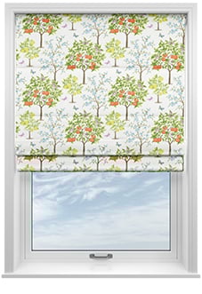 Lemon Grove, Blossom - Motorised Roman Blind